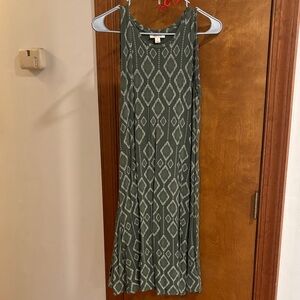 Style & Co. Green Geometric Dress